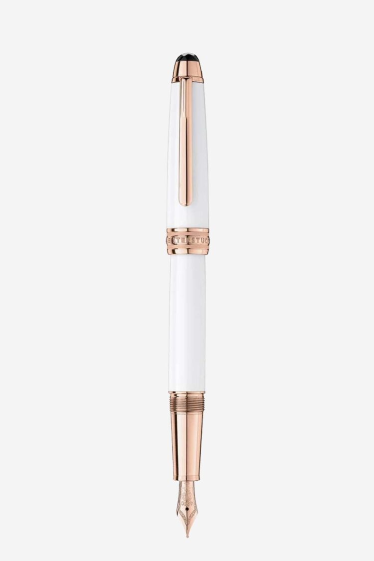 Bút máy Montblanc chính hãng Meisterstuck White Solitaire MB113323