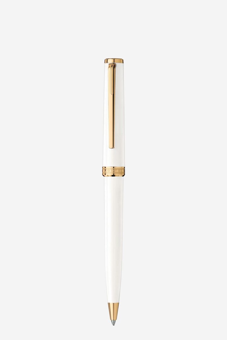 Bút Montblanc màu trắng bản Pix White GT Ballpoint Pen MB117659