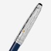 Các chi tiết bút Montblanc Meisterstuck Pen MB118063 mạ bạc
